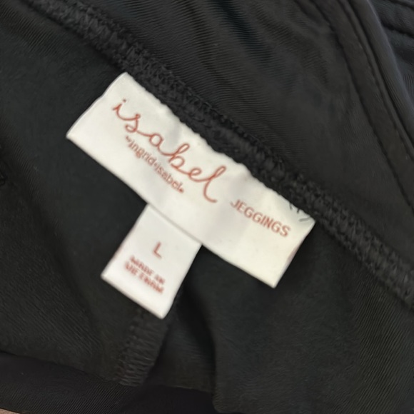 ISABEL Maternity Ponte Black Jegging with Crossover Panel - Picture 8 of 9